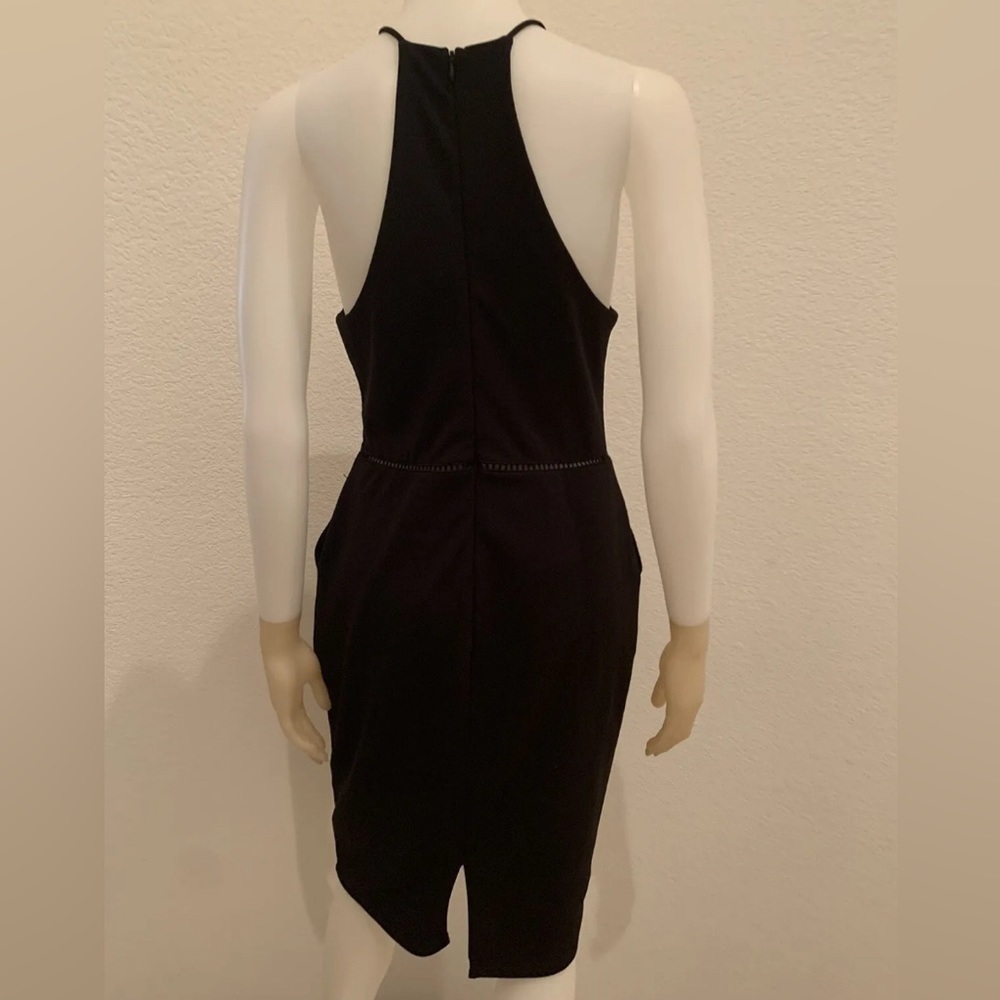 Bisou Bisou Women’s Michele Bohbot Black Sleeveless Knit Body con Dress, Size 8 - Picture 4 of 8